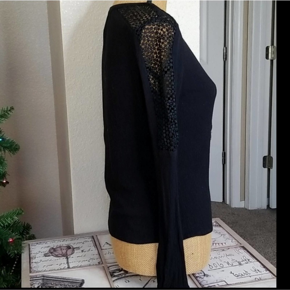 Mossimo Black Long Sleeve Bobo Type Top - Picture 3 of 8